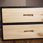 Supra-reciclaje Gavetero Shou Sugi Ban