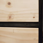 Supra-reciclaje Gavetero Shou Sugi Ban