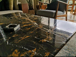 Kintsugi Mesa de marmol negra