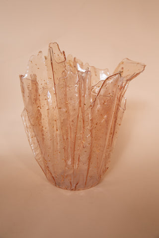 Jarron de resina Rose Gold