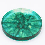 Decoracion circular JADE VERDE de resina