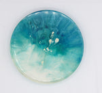 Decoración circular de resina Deep ocean