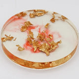 Decoración circular de resina GOLD ROSE WIND