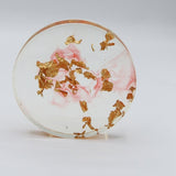 Decoración circular de resina GOLD ROSE WIND