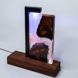 Lampara resina epoxica fluido neon