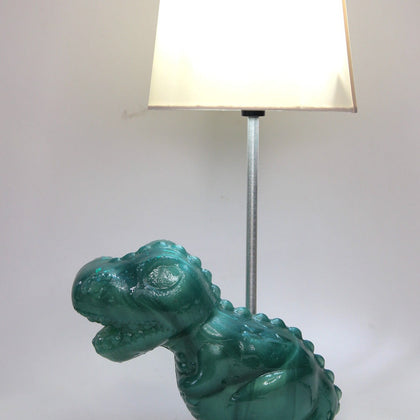 Lámpara Dinosaurio de resina con pantalla
