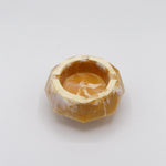 Cenicero resina imitacion marmol amarillo Egipcio